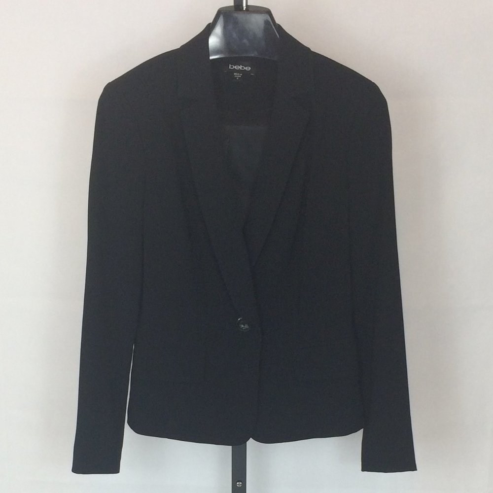 bebe Suit Jacket, Black